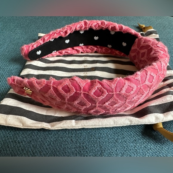 Lele Sadoughi pink patterned headband - Picture 3 of 4